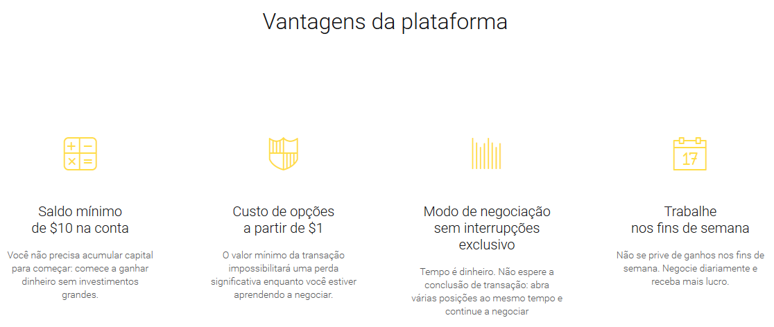 Demostración gratuita de comercio binario